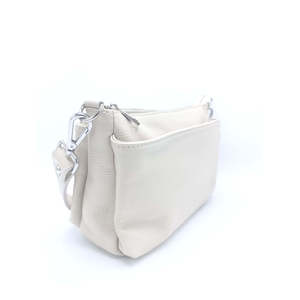 Soft Crossbody <b>Bag</b> in Genuine Dollar Leather - Made in Italy - Art. 24005 - Product Image 4