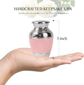 Container <b>Keepsake</b> Urn for Adult Human <b>Ashes</b> Handcrafted Funeral Memorial Decorative Urn Women and Men Custom SIze Urn - Product Image 6