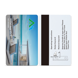 Tarjeta llave de hotel inteligente de control de acceso RFID de PVC impresa personalizada 125kHz T5577 para cerraduras de puertas - Product Image 5