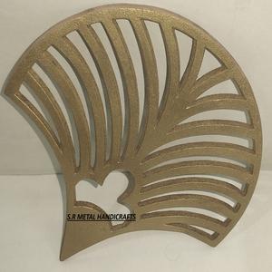 ที่รองหม้อและกระทะอะลูมิเนียมหล่อขึ้นรูปด้วยมือ ลายใบไม้ ชุบทอง ทนความร้อน มีจำหน่ายในราคาขายส่ง - Product Image 5