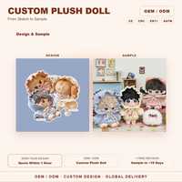 Poupée en peluche anime personnalisée CE CPC, poupée en peluche Kpop Idol personnalisée, 10cm 15cm 20cm, fabrication OEM, vente en gros, créez votre propre modèle