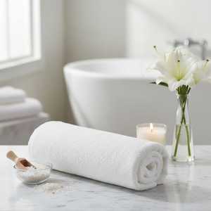 Serviette de toilette turque 100% coton premium 50x70 cm, serviette d'hôtel - Product Image 6