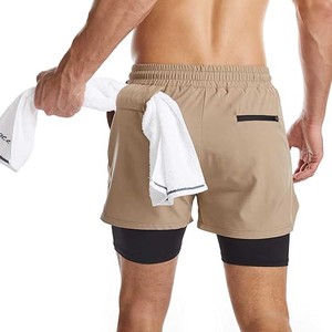 Golf <b>Shorts</b> 7 Inch Inseam Regular Fit Built-in Liner Stretch Elastic Waistband <b>Zipper</b> Pockets Training <b>Shorts</b> - Product Image 2
