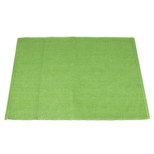 Napperon de table côtelé 100% coton coureur luxe moderne solide motif carré napperons en lin pour la maison hôtels mariages-tissé - Product Image 1