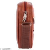 RUB INTERNATIONAL Tas Selempang Pria Tahan Air dari Kulit PU yang Tahan Lama dengan Resleting Kapasitas Besar Portabel untuk Perjalanan dan Kerja.