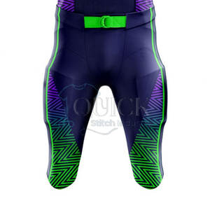 Pantalones cortos de uniforme de fútbol americano de alta calidad personalizados al por mayor de talla grande transpirable 100% poliéster servicio OEM - Product Image 4