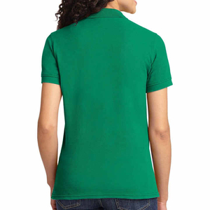 Polo à manches courtes en coton 220g de haute qualité imprimé de logo personnalisé pour les femmes vente en gros classique confortable conception de bouton - Product Image 6