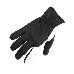 Guantes de trabajo de cuero de grano de vaca genuino Cómodos guantes de mecánico y jardinería En420 para hombres y mujeres - Product Image 1