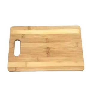 Bloque de corte de bambú natural de tabla de queso de cocina de tres piezas personalizado al por mayor - Product Image 4