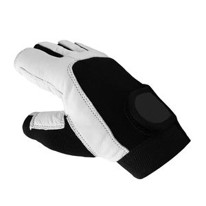 Gants de gymnastique unisexes en cuir à demi-doigts avec attaches de poignet Mode Fitness Musculation Haltérophilie Équipement athlétique pour le sport - Product Image 5
