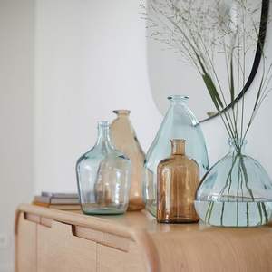 Vase à ballons carré en bois recyclé et MFC, 100% brut, forme irrégulière, écologique, léger, pour table - Product Image 5