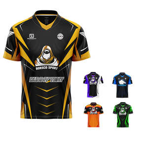 T-shirt de sublimation aux couleurs tendance, vêtements de sport électronique personnalisés, uniforme de jeu, t-shirt de jeu pour l'e-sport - Product Image 1