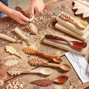 Véritable cuillère en bois taille et logo personnalisables artisanat de cuisine moderne de l'Inde pour les cadeaux d'affaires - Product Image 1