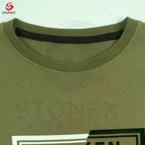 Camiseta lisa de cuello redondo de algodón pesado de alta calidad, ropa de calle, estilo informal con inspiración de moda de peso pesado - Product Image 2