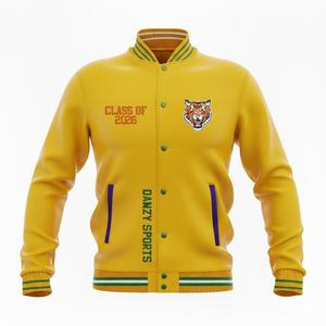 Chaqueta Universitaria Vintage de Invierno al por Mayor, Chaqueta de Lana/Viscosa para Hombre con Bordado, Parches con Logotipo Sublimado Personalizado, Diseño Sólido, OEM - Product Image 6