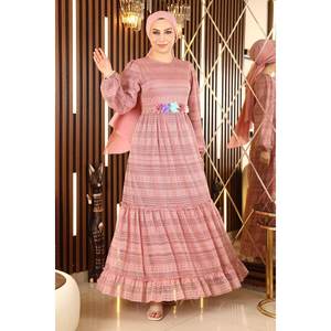 Robe sirène en dentelle florale, style décontracté avec un motif magnifique - Product Image 4