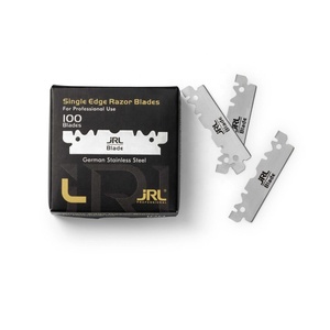Cuchillas de Afeitar de un Solo Filo Premium, 100 Unidades, JRL Negras, Magnéticas, de Acero Inoxidable, para Uso Profesional de Barbería, JRL Single - Product Image 3