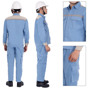 Uniformes industriales duraderos para trabajadores Tela de mezcla de algodón antiarrugas - Product Image 5