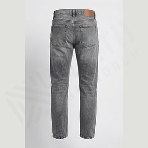 Jean en denim coupe droite Smart Look pour homme – Qualité supérieure, style décontracté urbain, couleur personnalisable, uni, hiver-printemps - Product Image 2