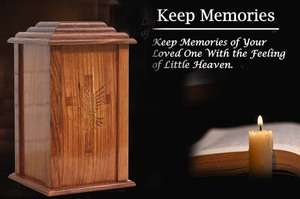 Urne en bois Finition naturelle Designer urnes de crémation en gros Corps humain Cendres adultes Urnes funéraires à bas prix - Product Image 4