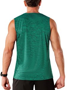 Camisetas sin mangas de algodón puro para hombre al por mayor, con logo personalizado, estilo vintage, transpirables, de punto lavado, para verano y uso urbano. - Product Image 2