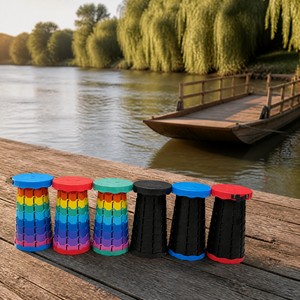 Tabouret télescopique rond en plastique pour caravane et <span class=keywords><strong>camping</strong></span>-<span class=keywords><strong>car</strong></span>, portable, léger, facile à transporter, compagnon de voyage pour <span class=keywords><strong>camping</strong></span>-<span class=keywords><strong>car</strong></span> et <span class=keywords><strong>camping</strong></span> - Product Image 1