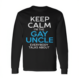 Camiseta de Manga Larga 'Keep Calm I Am the Gay Uncle Everybody Talks About', Producto Promocional - Product Image 2
