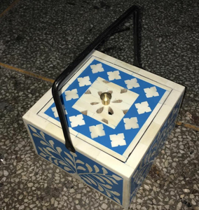 Caja de Madera con Incrustaciones de Hueso Hecha a Mano, Decorativa para el Hogar y Ideal para Regalos, Contenedor de Servicio Premium con Incrustaciones de Hueso - Product Image 1