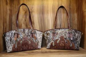 Bolso de mano de cuero para mujer, bolsos con pelo de piel de vaca real para mujer, bolso elegante de nuevo diseño - Product Image 5