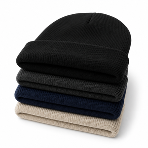 Gorro de Punto Jacquard con Diseño Geométrico de Diamantes, Unisex, Cálido para Invierno, con Borde Reforzado, Estilo Casual Urbano para Adultos, Suministro Continuo - Product Image 4