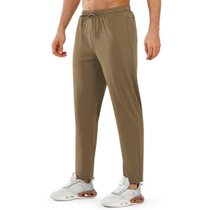 กางเกงขายส่งผู้ชายทรงจ็อกเกอร์สไตล์วินเทจ ผ้าถักเอวยางยืด มีกระเป๋าใหญ่ ทรงเทเปอร์ กางเกงสเวตแพนท์สำหรับฤดูใบไม้ผลิ - Product Image 1