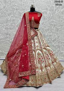 Lehenga Choli Nupcial Tradicional Con Mano Zardosi Y Motivo Trabajo - Product Image 2