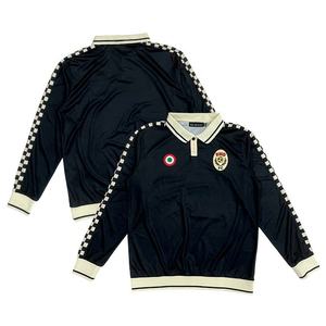 เสื้อฟุตบอลแขนยาวคอปกทรงโอเวอร์ไซส์ สไตล์สตรีทแวร์ กอธิค ปักลายอาร์ไกล์ แบบสั่งทำได้ - Product Image 1