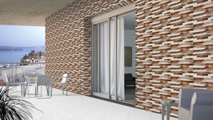 Carrelage mural extérieur en céramique élévaté 25×37,5 cm pour balcon et murs extérieurs, résistant aux intempéries - Product Image 6