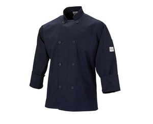 Chaqueta de Chef Unisex de punto de poliéster/algodón personalizada, abrigo de cocina con botones tradicionales, manga larga para restaurante, Bar, uso uniforme - Product Image 3