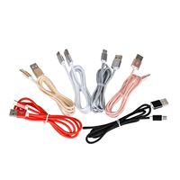 Cable de datos de sincronización de datos para iphone, nailon trenzado tipo C de carga rápida 2.1A, el más vendido
