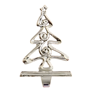 Silver Handmade Metal Tree <b>Stocking</b> <b>Holder</b> For Decor in Christmas in Best Price - Product Image 1