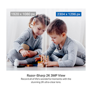 Tplink tapo 2K กล้องรักษาความปลอดภัยในร่ม, วิสัยทัศน์กลางคืน, สีดำ (C111 tapo) - Product Image 5