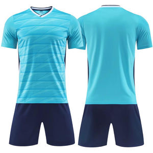 Conjunto de ropa de fútbol personalizada al por mayor, uniformes, nuevo diseño, camiseta de fútbol para hombre, conjunto de camisetas de fútbol de poliéster de secado rápido barato - Product Image 2
