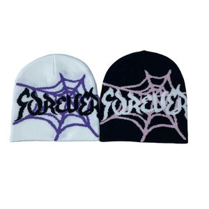 Gorro de punto bordado unisex de invierno de alta calidad de acrílico con logotipo personalizado para hombres - Product Image 1