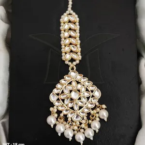 集群珍珠高金波兰传统花式设计派对服装饰品配饰女性昆丹·马昂·蒂卡饰品