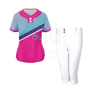 Uniforme de Softbol Unisex de Nuevo Diseño, Alta Calidad, Secado Rápido, Transpirable, 100% Poliéster, Cintura Elástica, Venta al Por Mayor - Product Image 3
