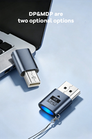Adaptador de Pantalla Virtual para PC sin Cabezal con Emulador EDID 4K 60Hz, Chip Integrado, Soporte de Resolución Personalizada, Aleación de Aluminio