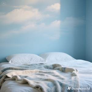 Manta de lana suave de lujo Cozy Blue Sky Design Tamaño único - Product Image 4