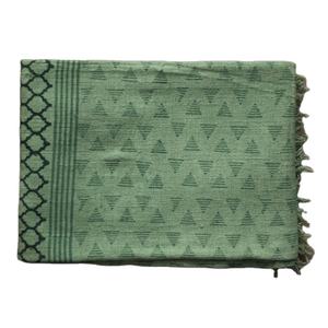 Nappe en coton de luxe imprimé, bloc de base vert, pour décor de maison, vente en gros, pour salon - Product Image 1