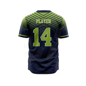 Uniforme de baseball respirant à séchage rapide de haute qualité, logo personnalisé, ensemble de vêtements de sport en gros en polyester 100% - Product Image 5