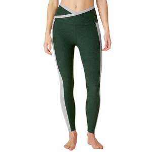 Pantalons d'entraînement Sexy Gym Wear Quick Dry High Elastic Waist OEM Cheap Hot Selling Solid Color Womens Leggings Supplier de BD - Product Image 1
