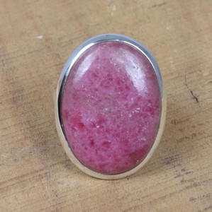 Unisex hecho a mano sólido 925 plata esterlina Rodonita bisel ovalado ajuste 13x18mm paz diseño clásico anillo de piedras preciosas aniversario - Product Image 4