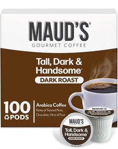 Cápsulas de Café Tostado Oscuro Maud's, 100 Unidades, Cápsulas Individuales – Café 100% Arábica, Compatible con Cafeteras Keurig K Cups - Product Image 1