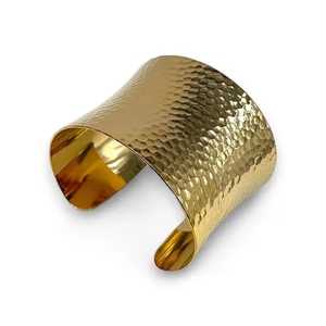 Brazalete hecho a mano de Latón chapado en oro con estilo original para mujer, joyería de moda de lujo - Product Image 3